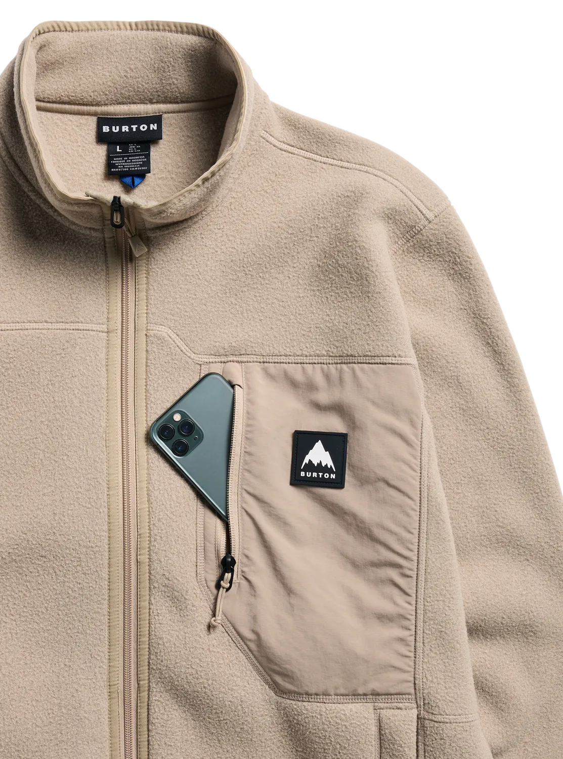 Burton Cinder Full-Zip fleecejacka True Black varm