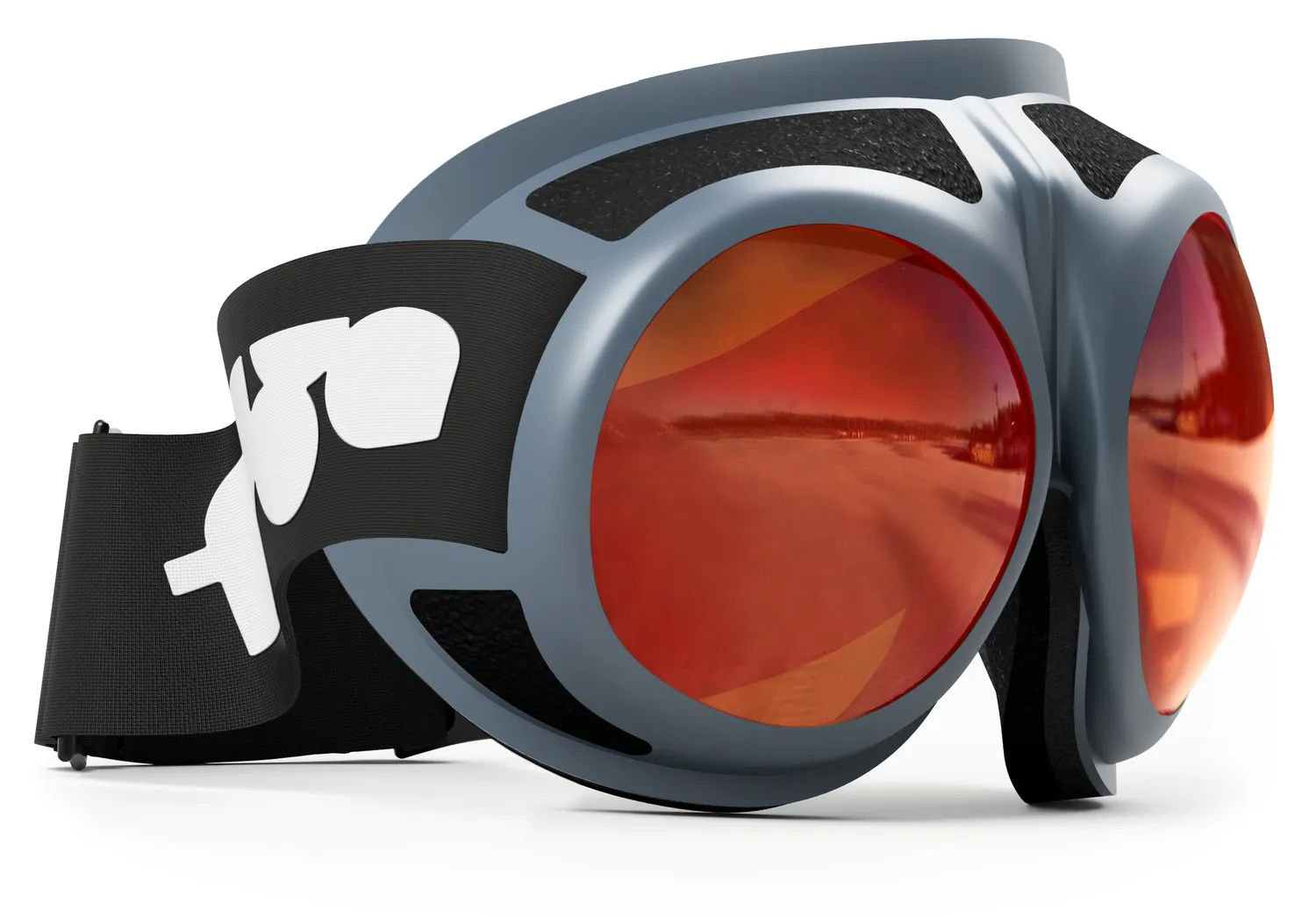 Rovfluga Goggles skidglasögon orange lins svart