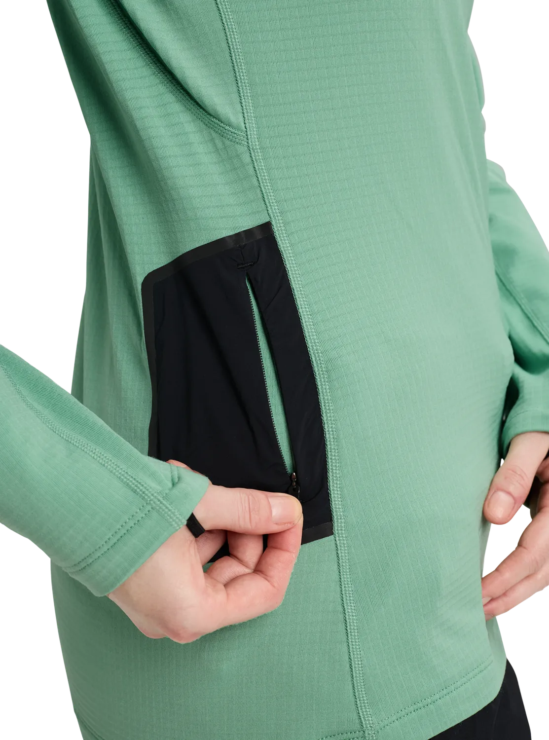 Burton [ak] Helium Grid fleece dam Blue Teal andas