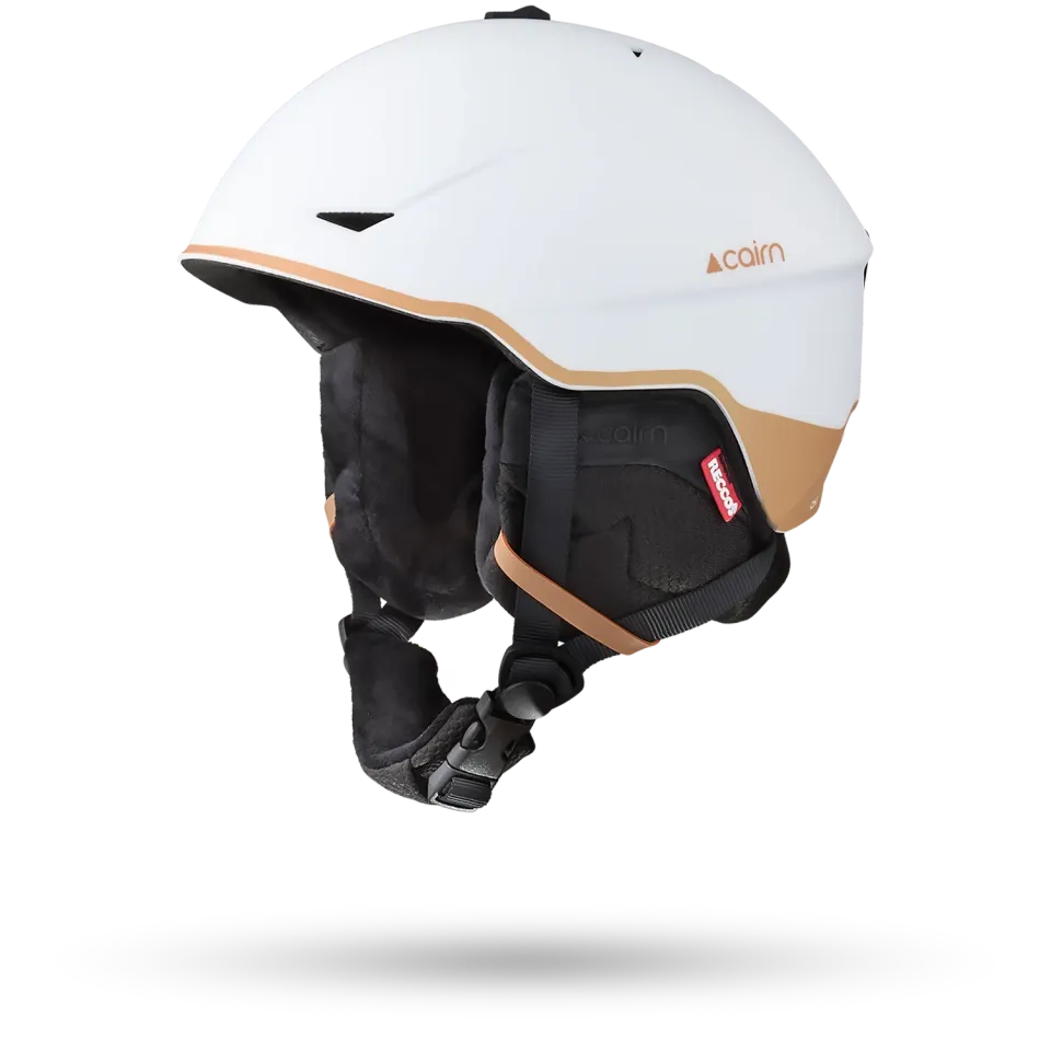 Cairn Rise Pure skidhjälm white Recco freeride