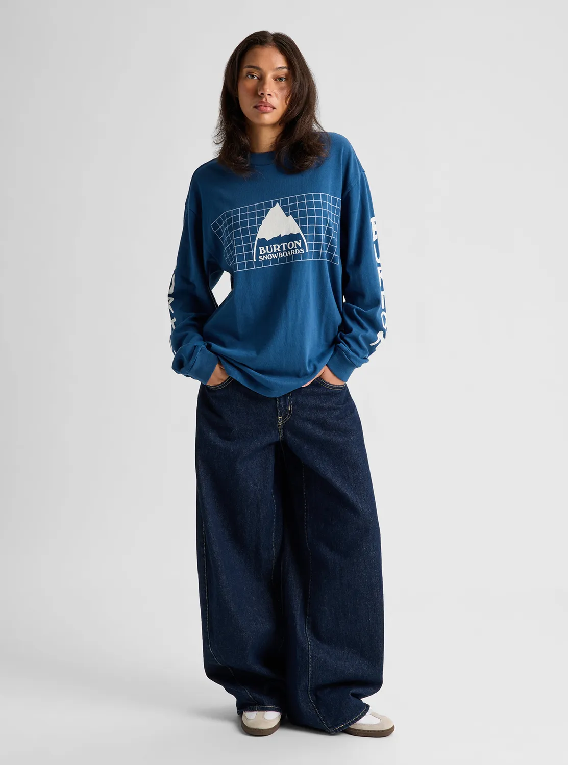 Burton 83 Squared långärmad t-shirt vit