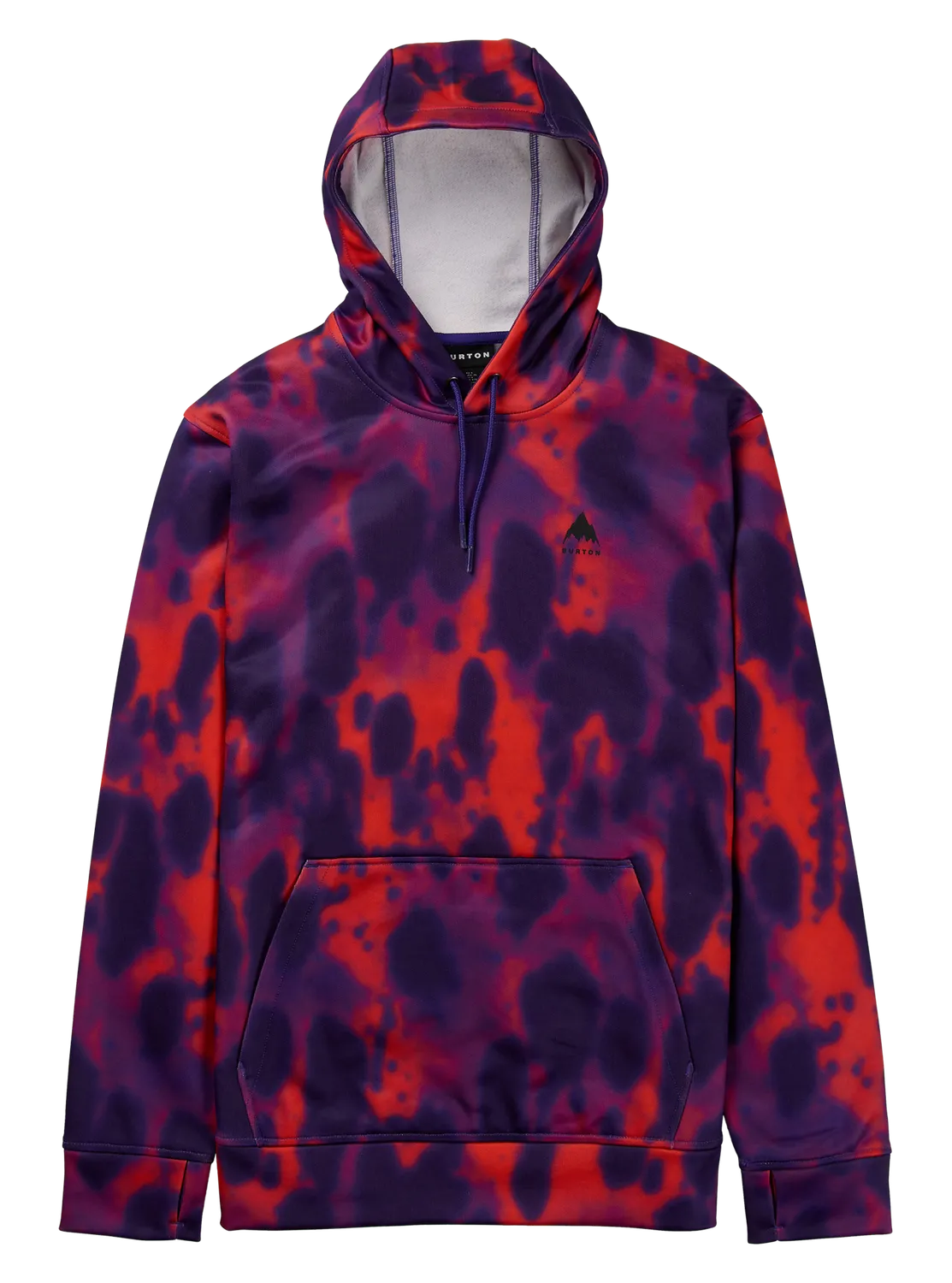 Burton Oak huvtröja True Black Heather herr fleece