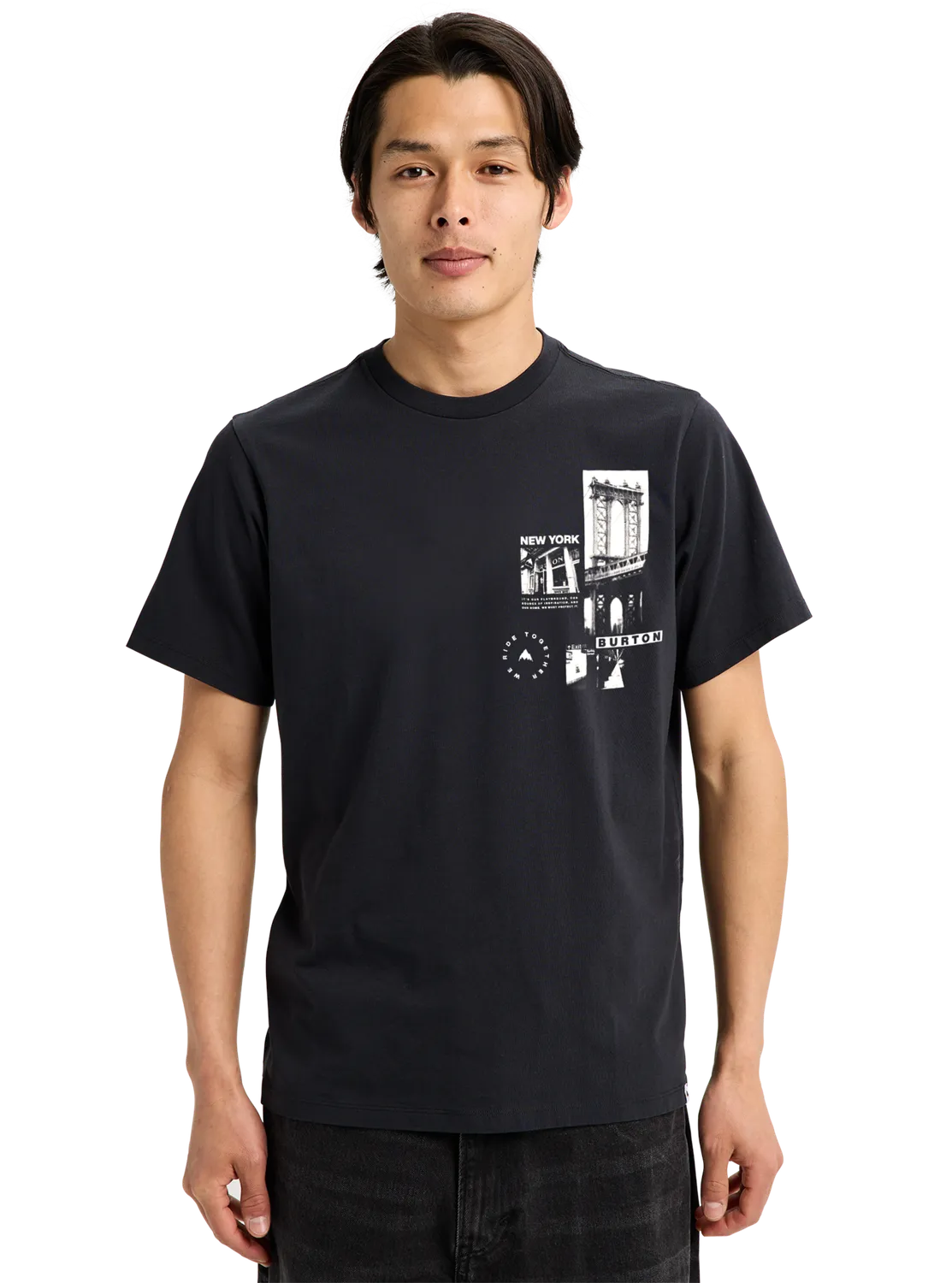 Burton NYC Short Sleeve T-shirt True Black ekologisk bomull