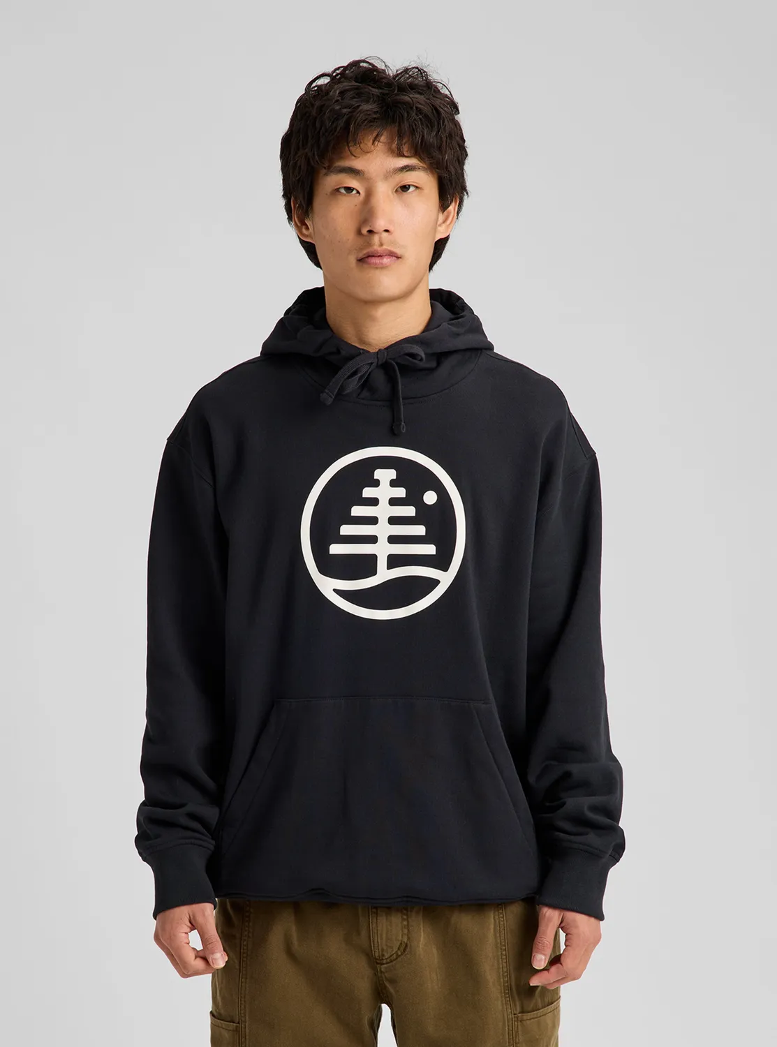 Burton Family Tree hoodie airstream blue bomull