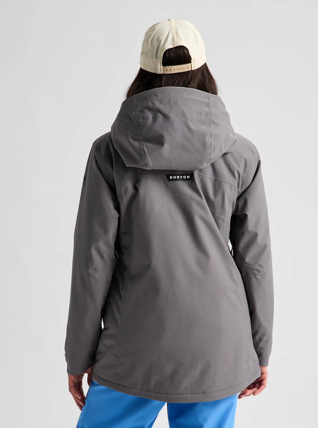 Burton Ridge 2L isolerad skidjacka dam Gotham Gray