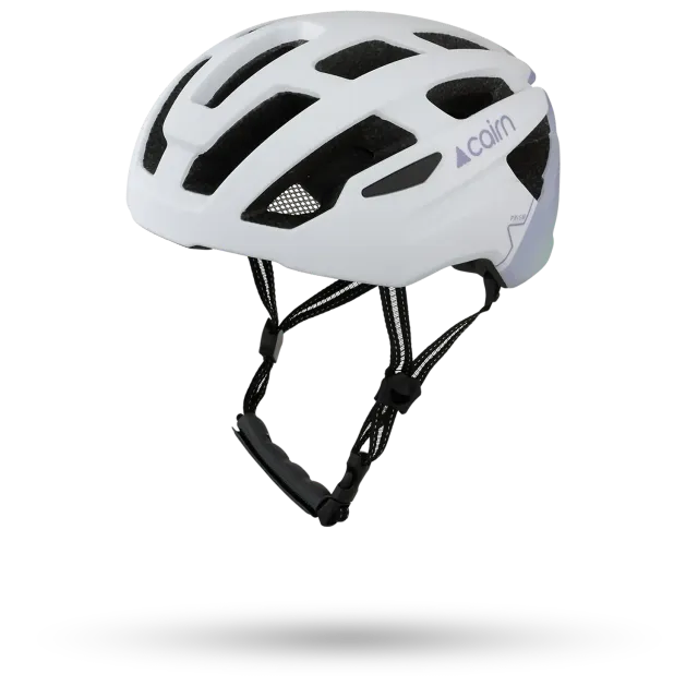 Cairn Prism II cykelhjälm matt white purple M ventilerad
