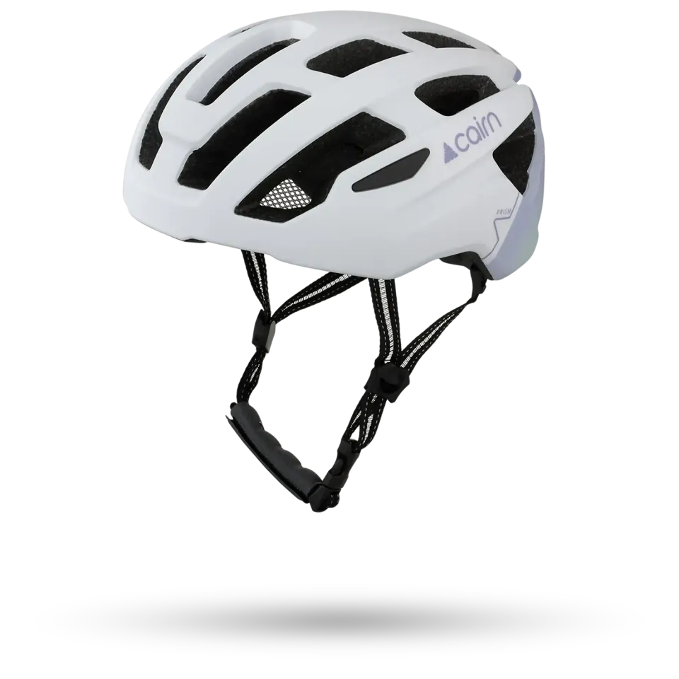 Cairn Prism II cykelhjälm matt white purple M ventilerad