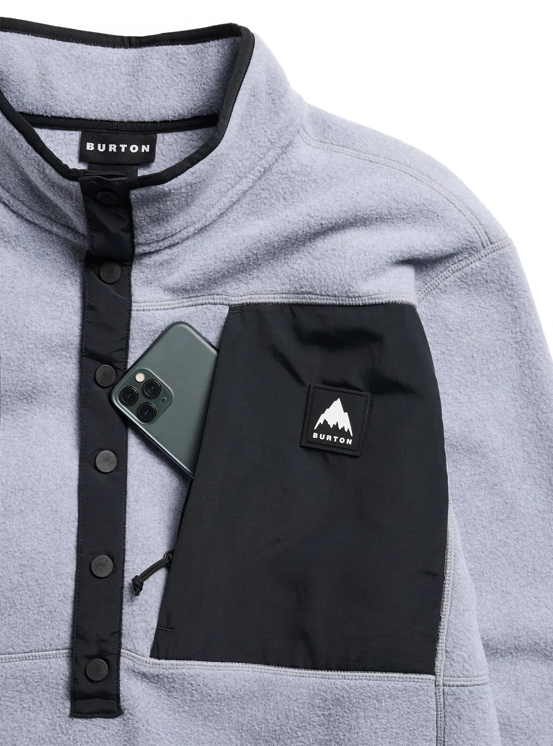 Burton Cinder fleecetröja True Black mellanlager