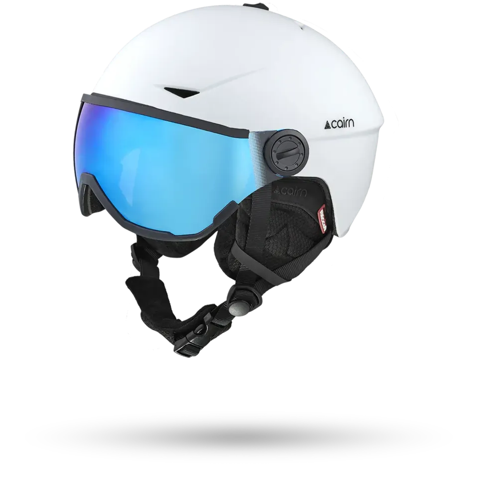 Cairn Rise Visor skidhjälm mat white