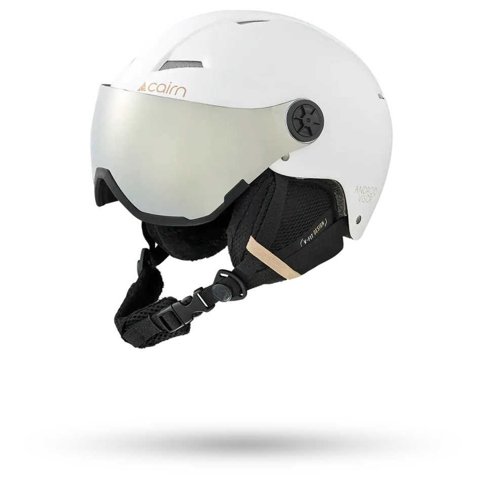 Cairn Android Visor skidhjälm med visir vit OTG