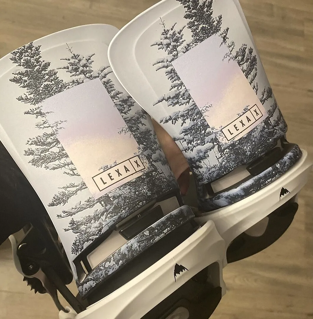 Burton Lexa X snowboardbindning Cyanotype Floral responsiv