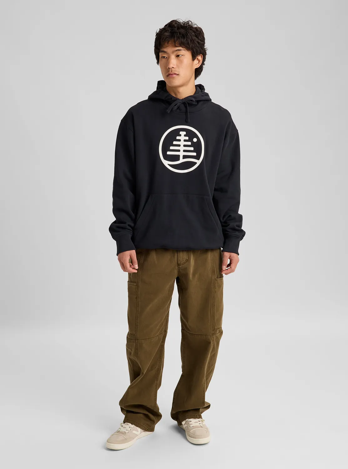 Burton Family Tree hoodie airstream blue bomull