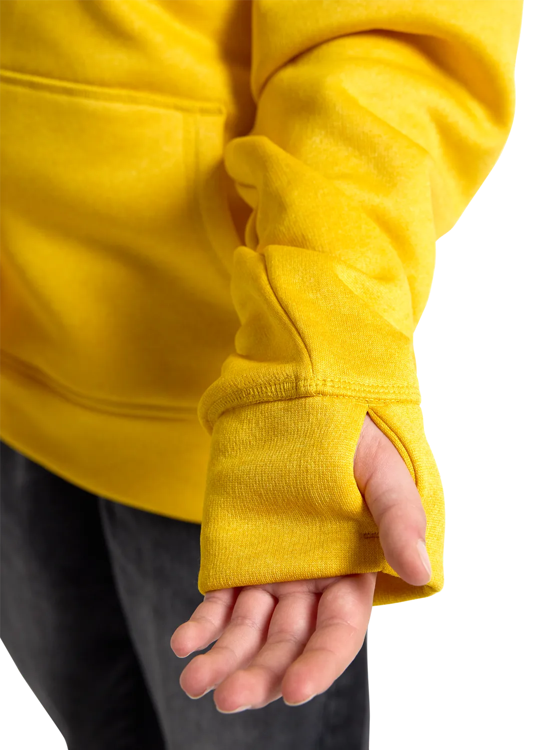 Burton Oak Pullover huvtröja barn True Black Heather fleece