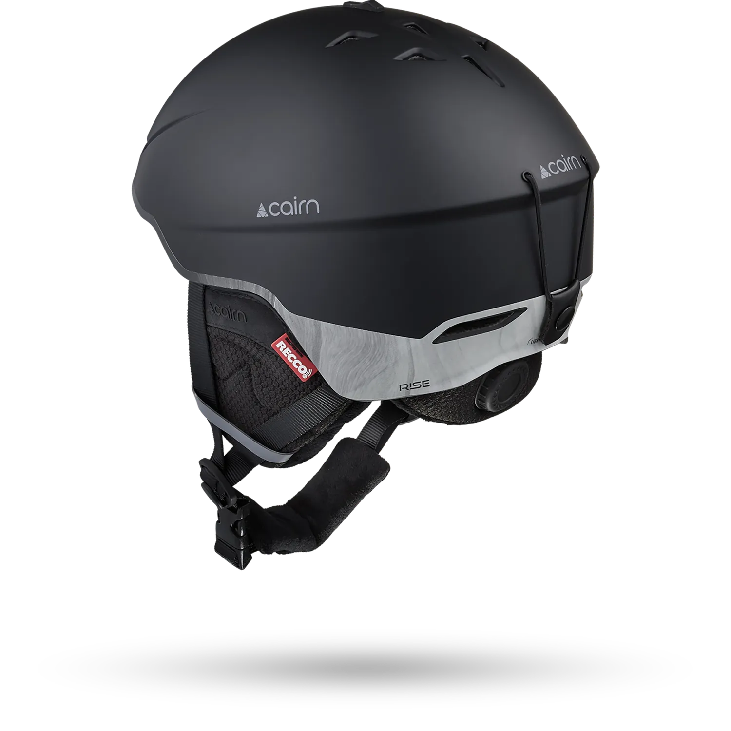 Cairn Rise Pure skidhjälm freeride black lava RECCO