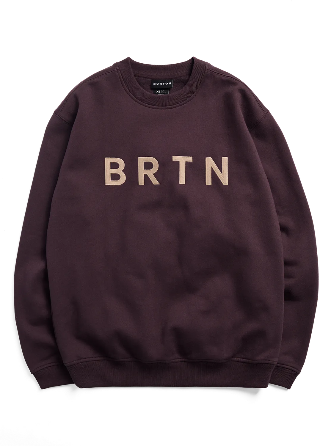 Burton BRTN Crew Sweatshirt Bear Hug Brown ekologisk bomull