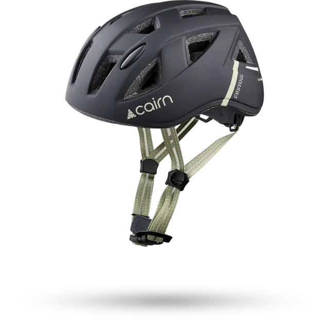Cairn Kustom Mat Black Agate Gray cykelhjälm junior svart