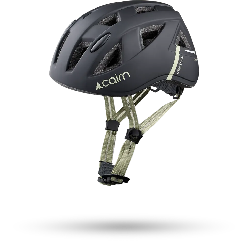 Cairn Kustom Mat Black Agate Gray cykelhjälm junior svart