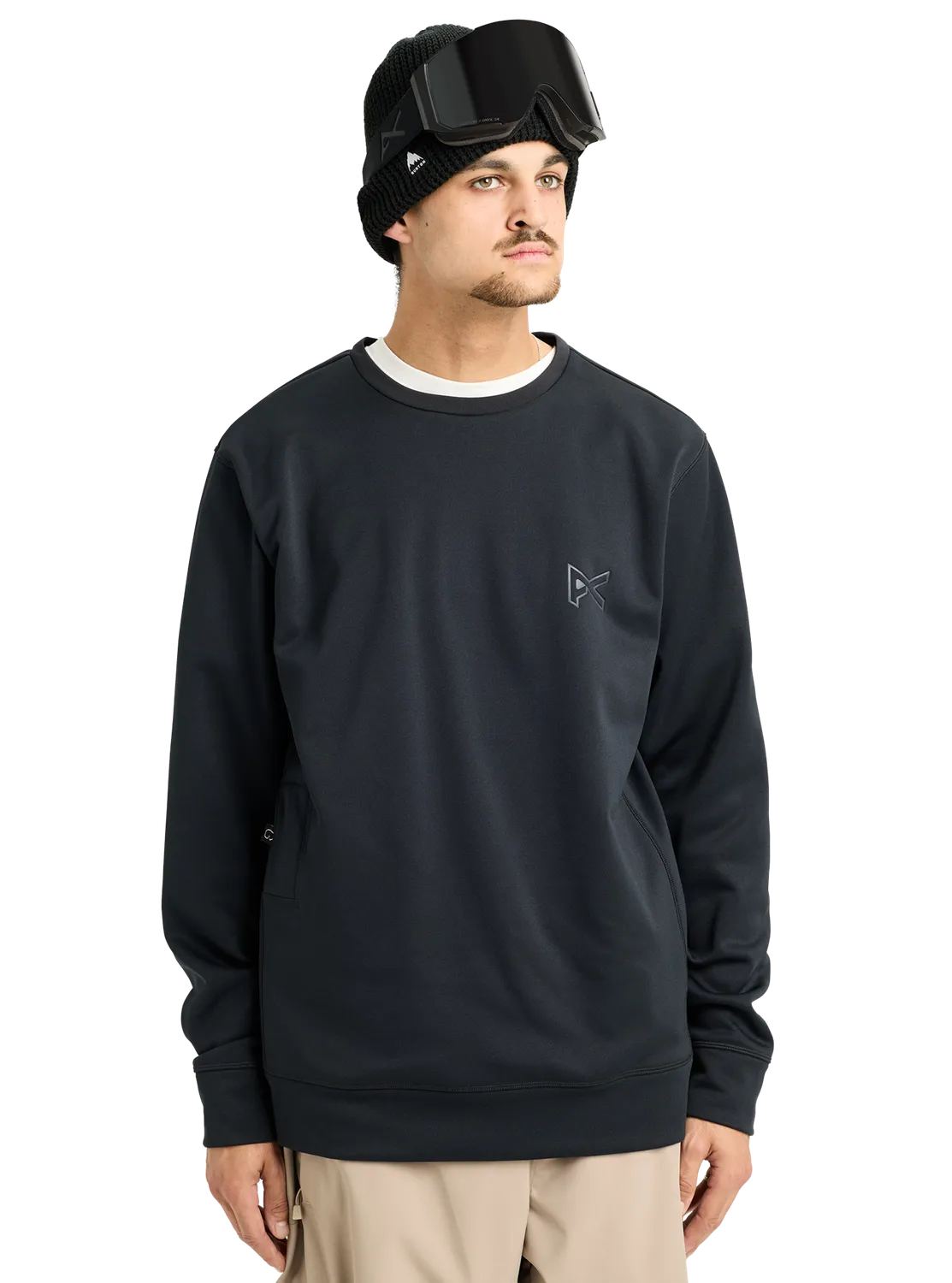 Burton Anon MFI Crewneck fleecetröja svart