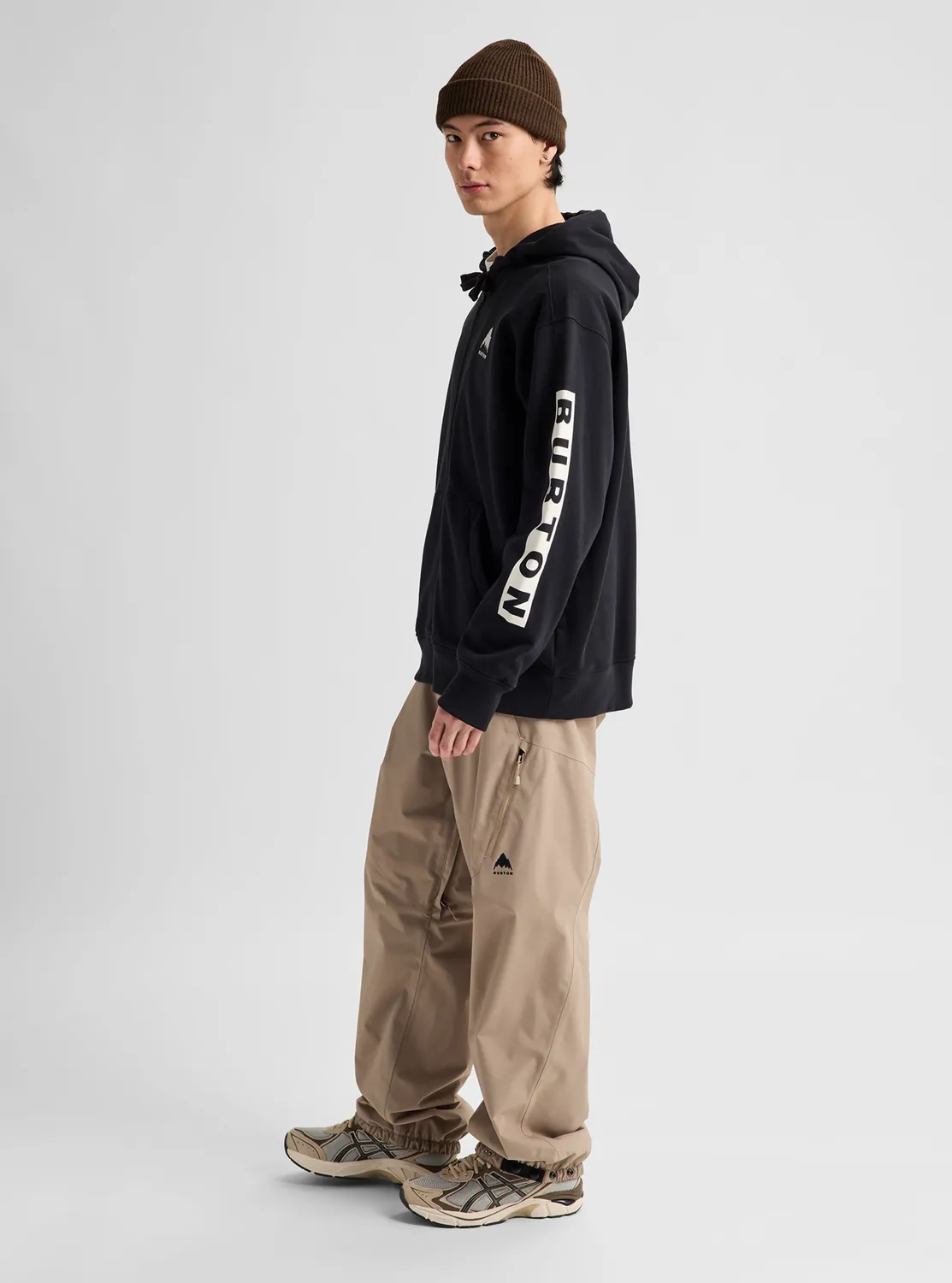 Burton Elite Full-Zip hoodie Dried Moss ekologisk