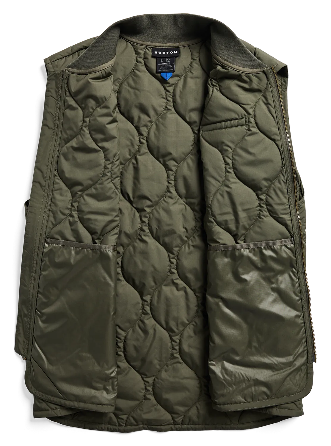 Burton Quilted Synthetic Puffer väst Orange Popsicle varm