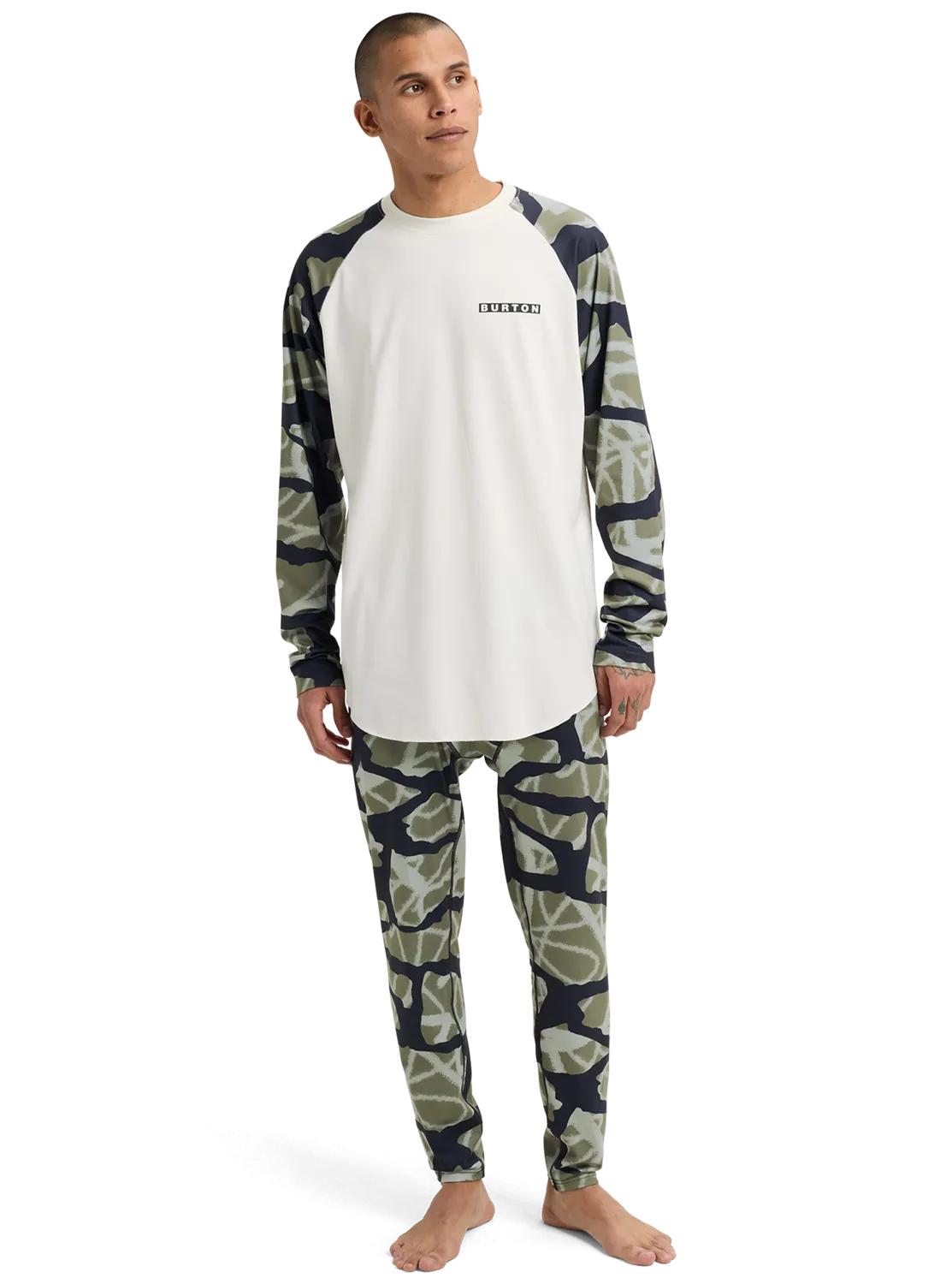Burton Roadie underställströja herr Stout White Graffiti