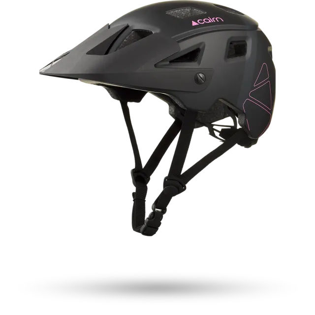 Cairn Lava Mat cykelhjälm black neon pink MTB