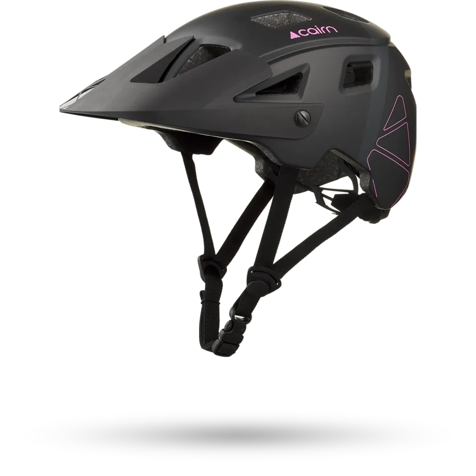 Cairn Lava Mat cykelhjälm black neon pink MTB