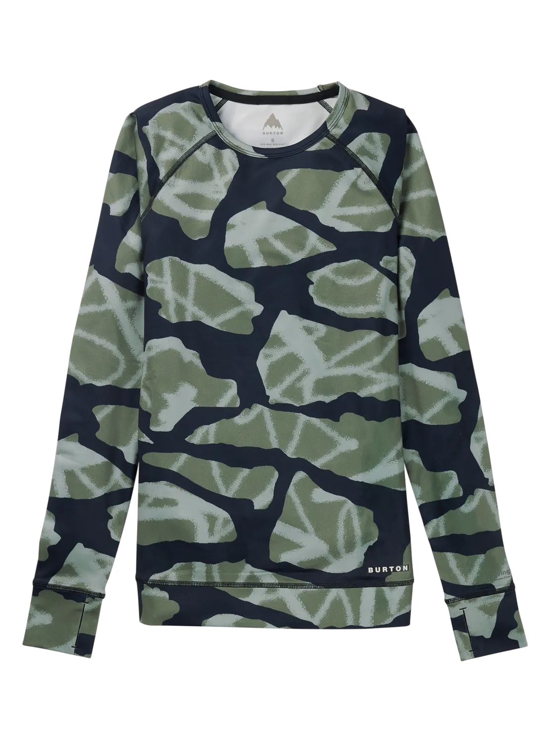 Burton Lightweight X Crewneck underställströja True Black tunn