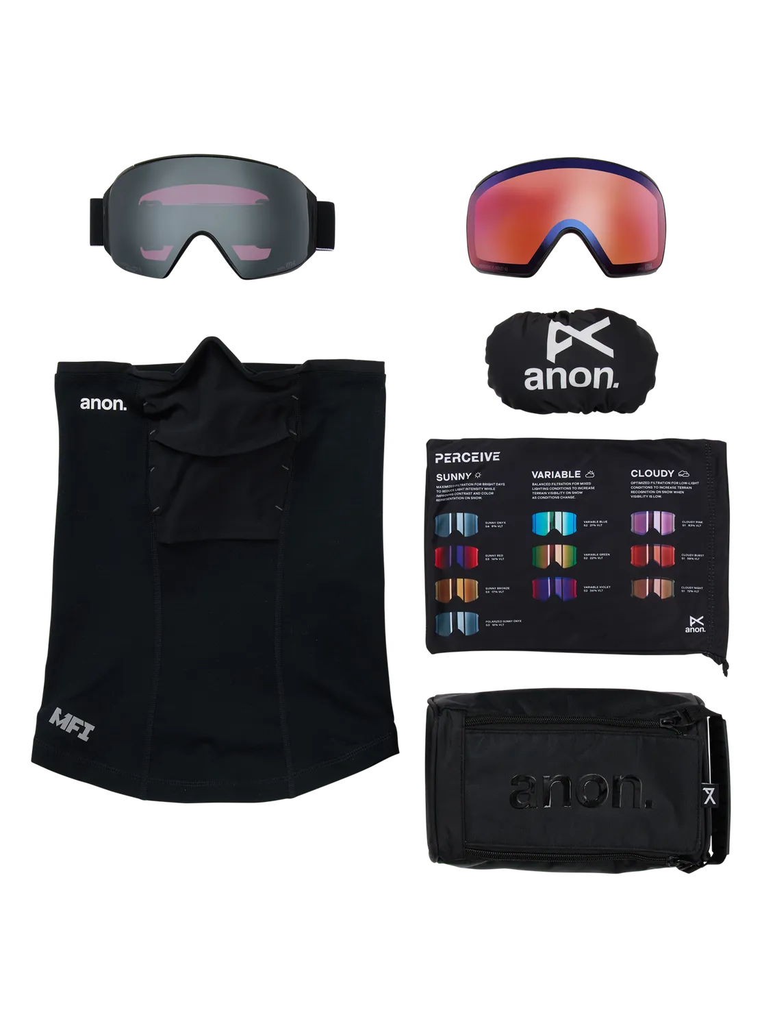 Anon M4 Toric skidglasögon svart polarized extra lins