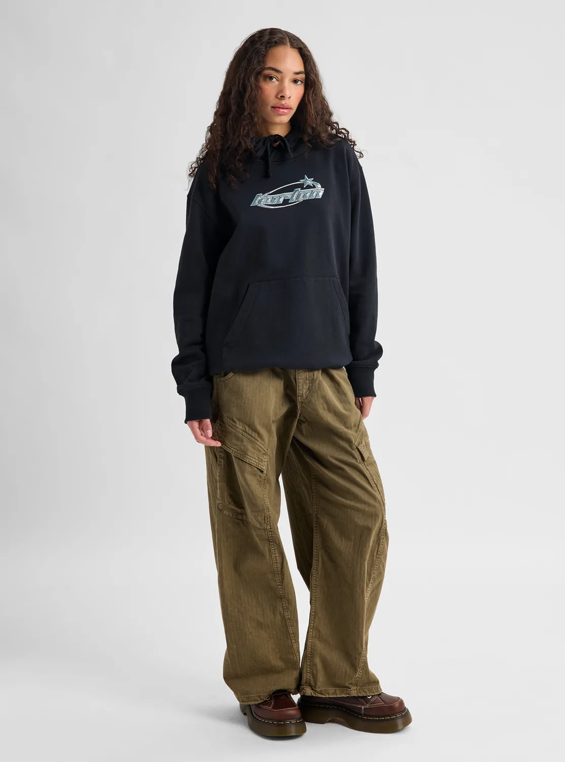 Burton Blossom 27 hoodie True Black ekologisk bomull