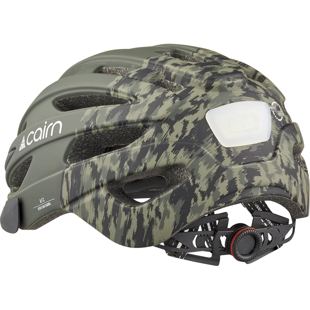 Cairn Fusion cykelhjälm khaki chino LED