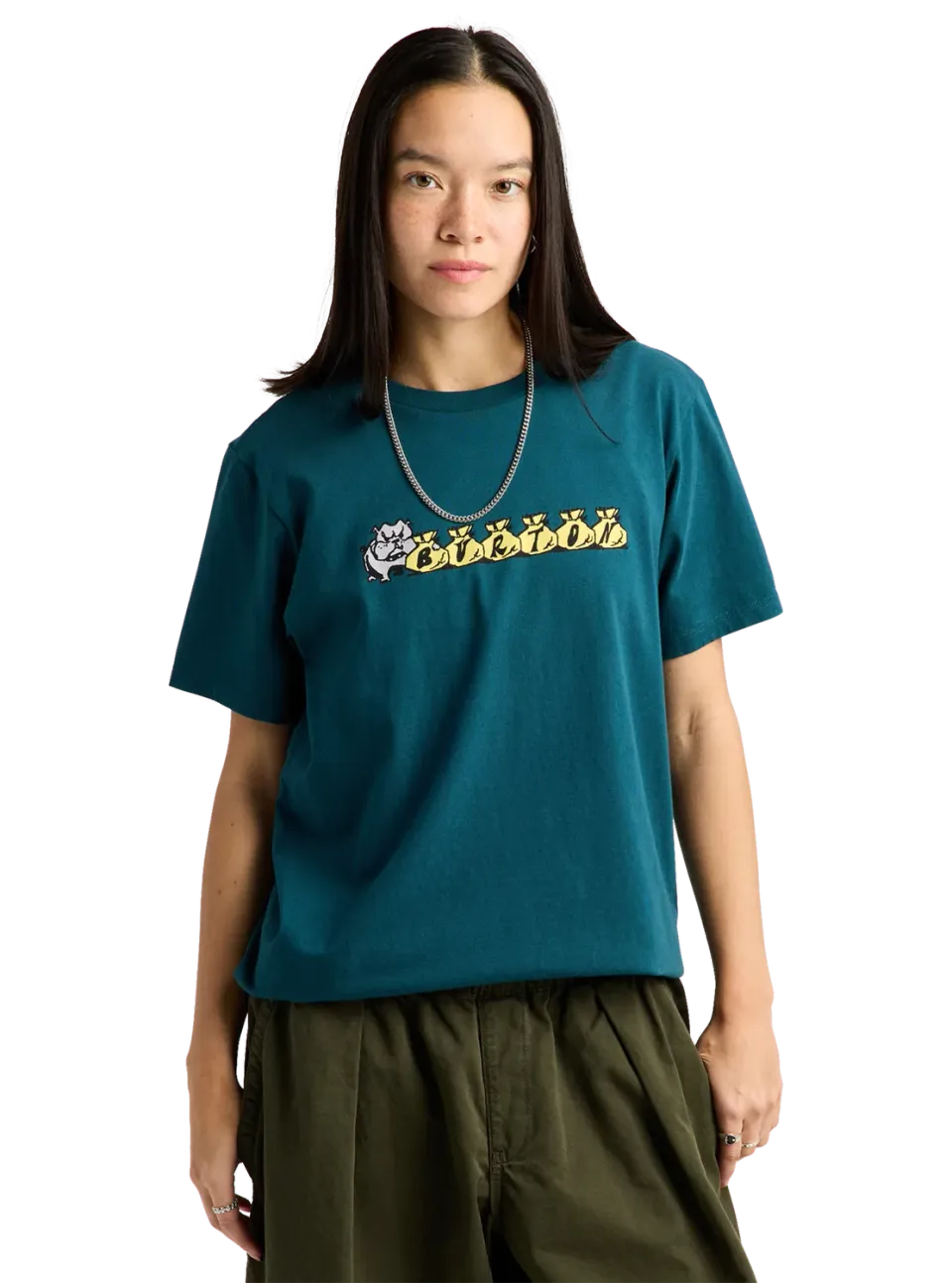 Burton Ransacked T-shirt Atlantic Teal ekologisk bomull
