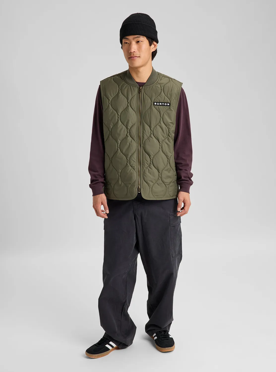 Burton Quilted Synthetic Puffer väst Orange Popsicle varm