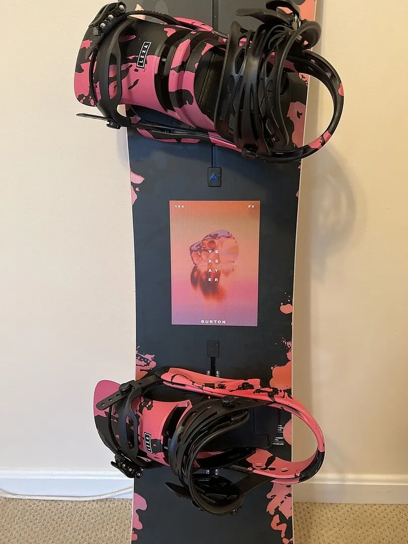 Burton Lexa snowboardbindning Pink Outline M medium