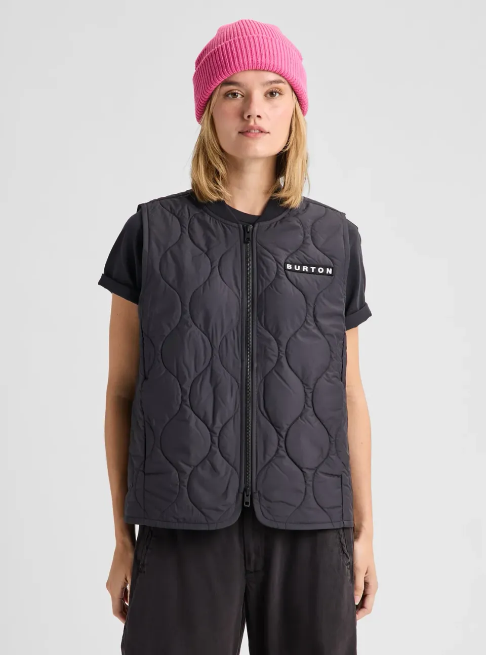 Burton Quilted Synthetic pufferväst dam True Black lätt