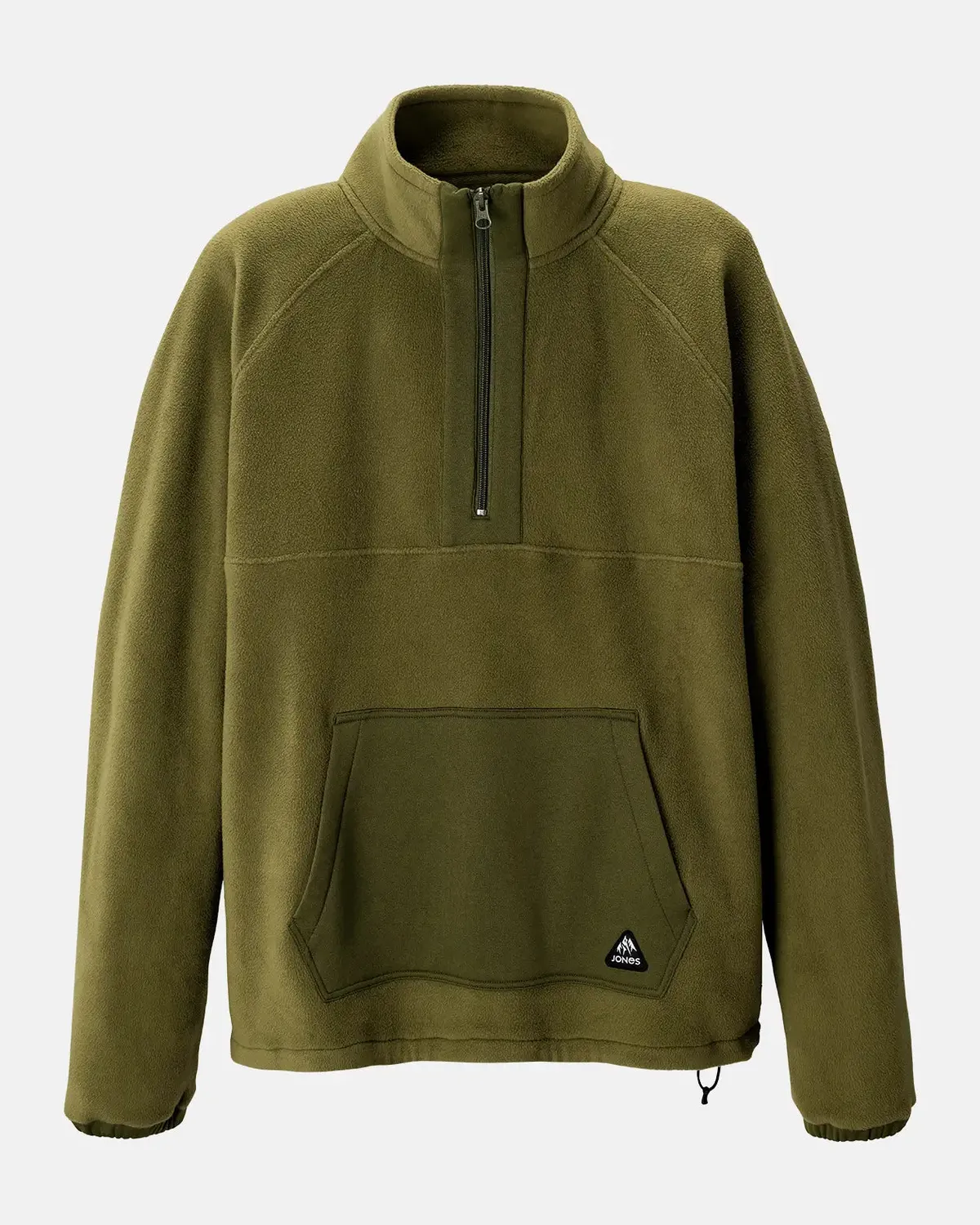 Jones Lodge Half Zip fleece tröja Stealth Black återvunnen