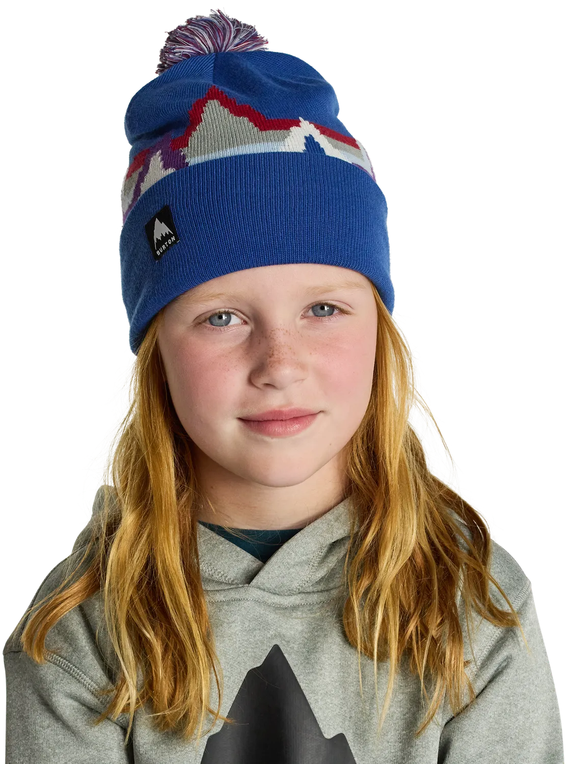 Burton Echo Lake barnmössa twilight blue pom