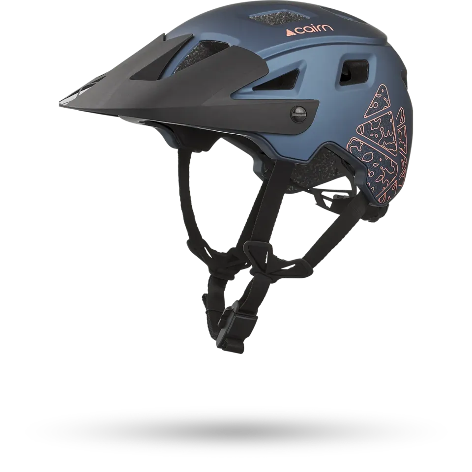 Cairn Magma Mat cykelhjälm metallic blue ventilerad