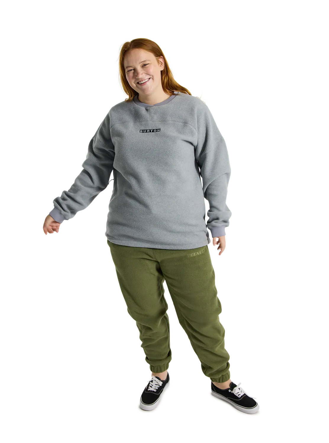 Burton Cinder Crewneck fleecetröja Light Teal