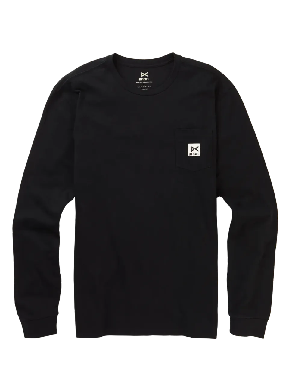 Burton Anon Long Sleeve T-Shirt herr True Black ekologisk