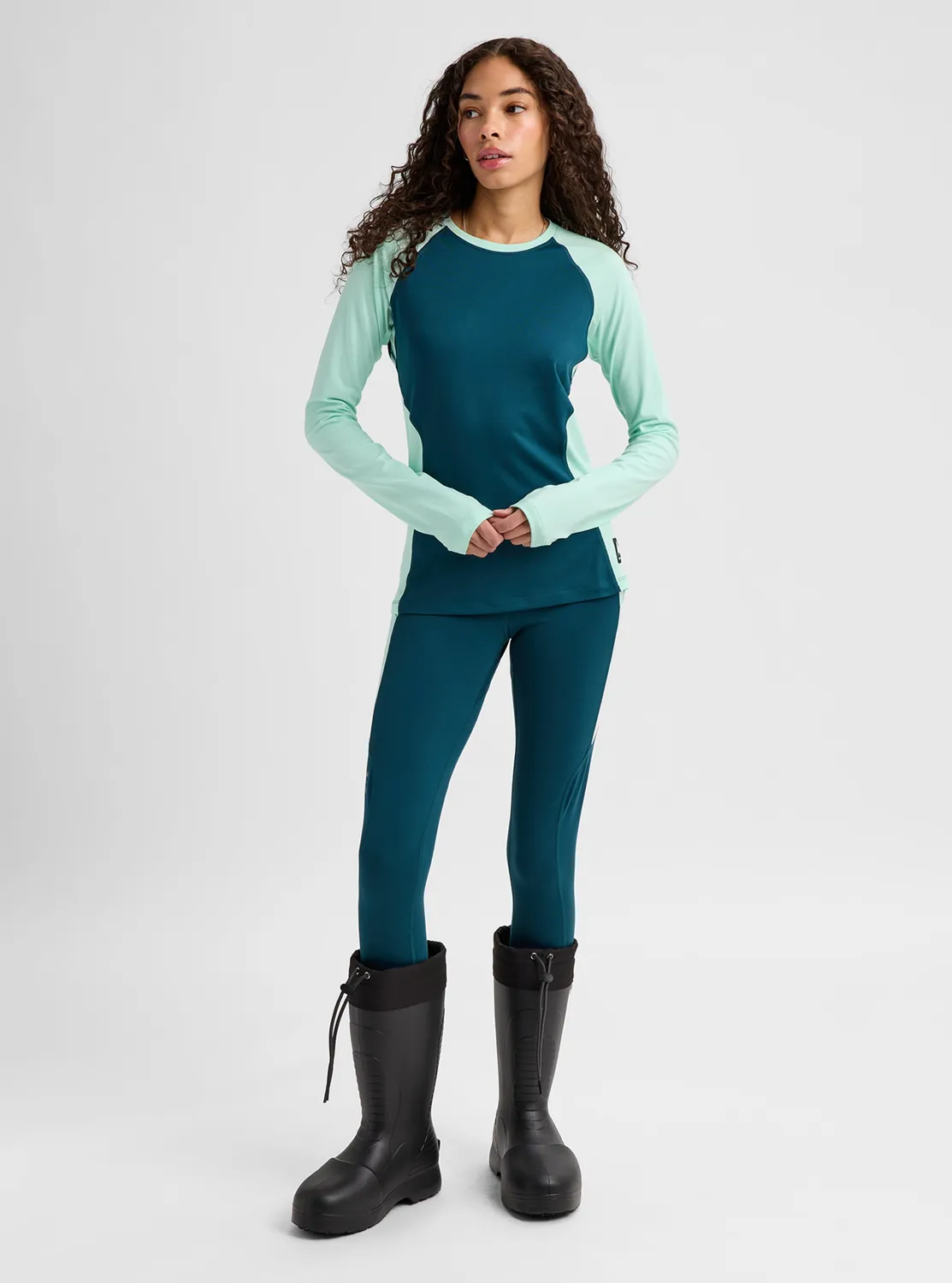 Burton Synthetic Midweight Base Layer Crew True Black dam