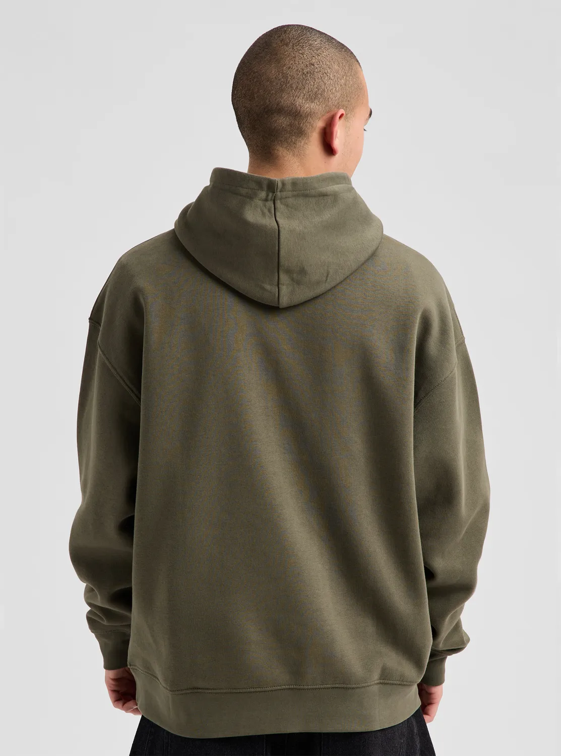 Burton Short Fuse hoodie khakigrön M mjuk bomull