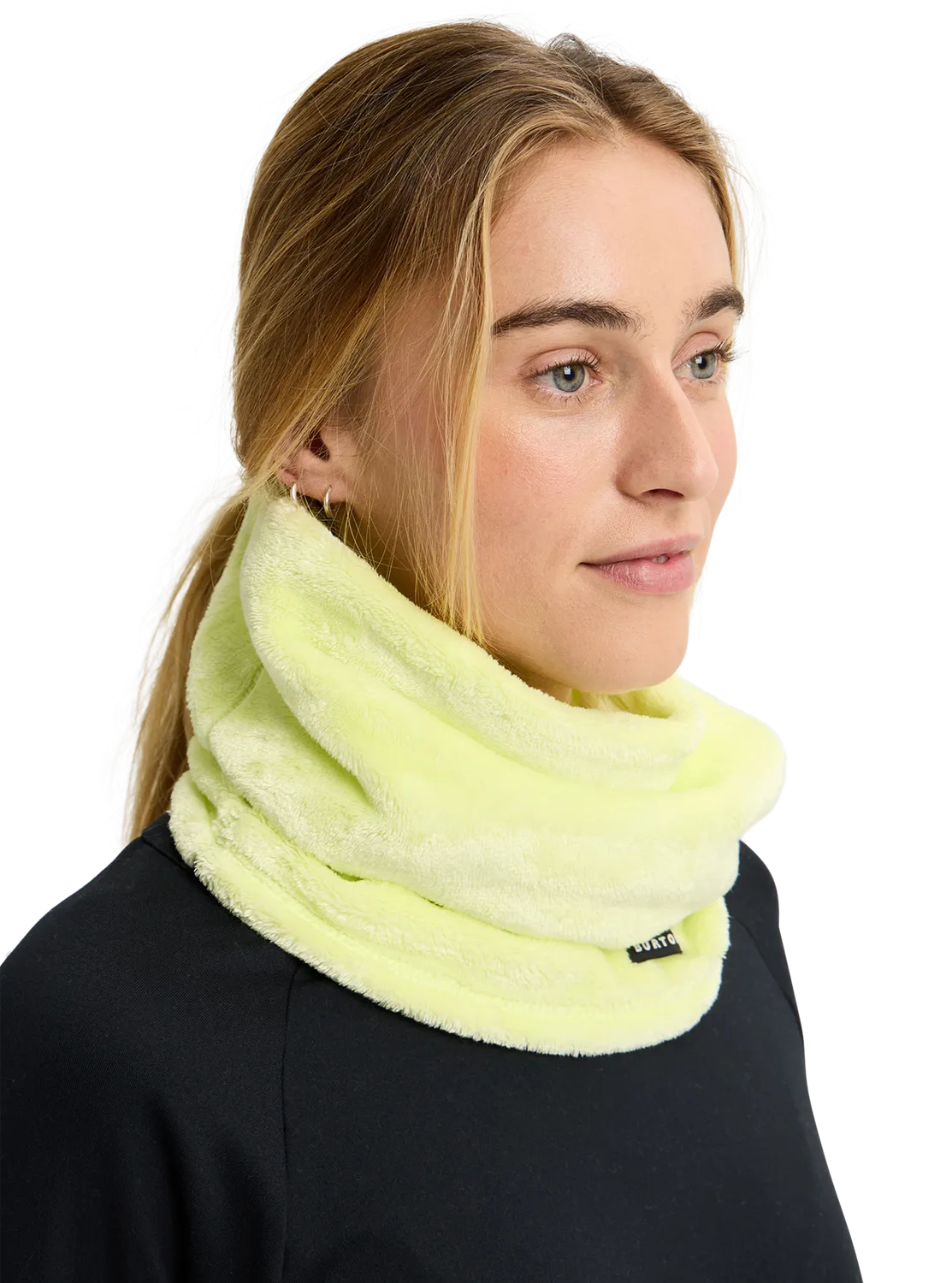 Burton Cora halsvärmare glow yellow green fleece