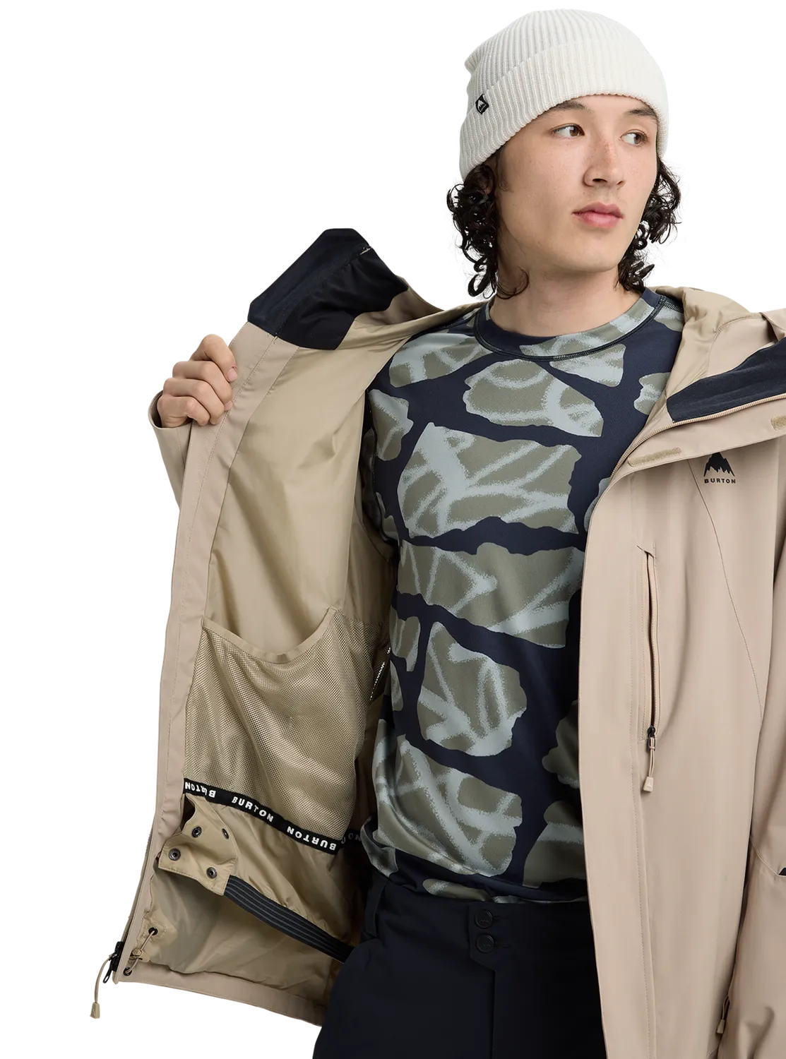 Burton Reserve 2L Stretch skaljacka herr true black 20k/20k