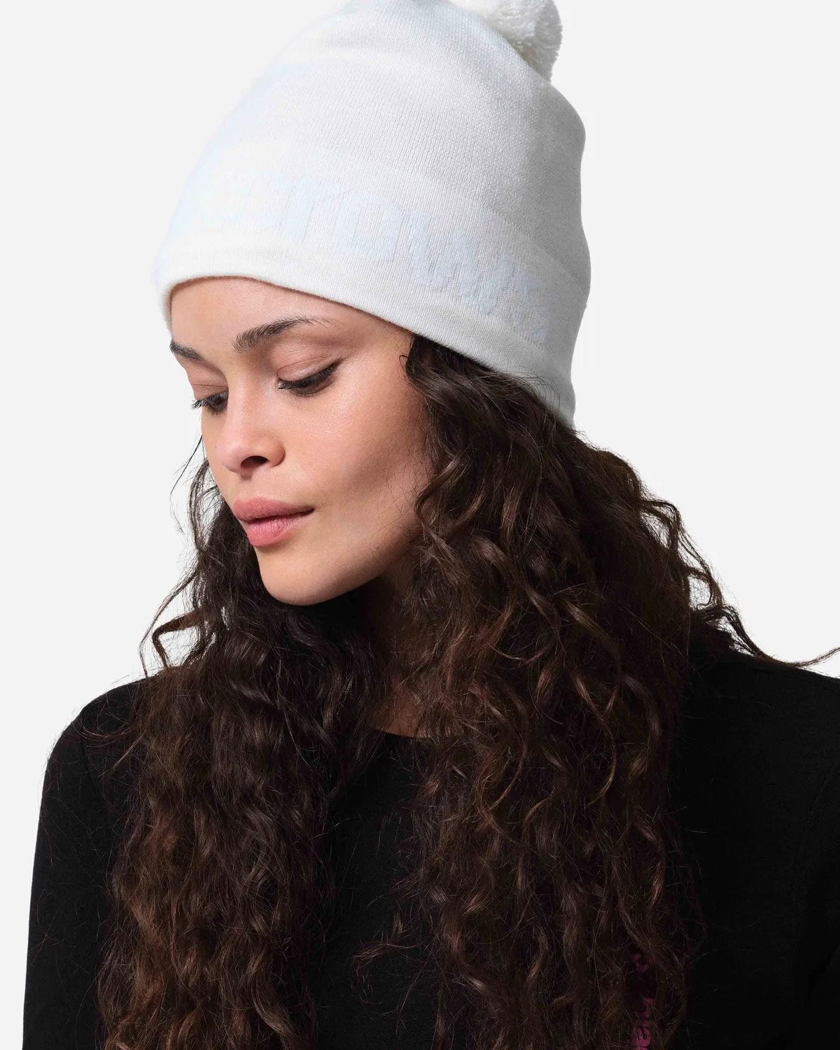 Black Crows Nooa Pom Beanie mössa svart merinoull