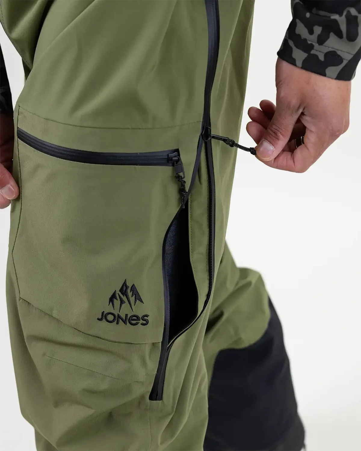 Jones MTN Surf Recycled hängselbyxor herr Moss Green