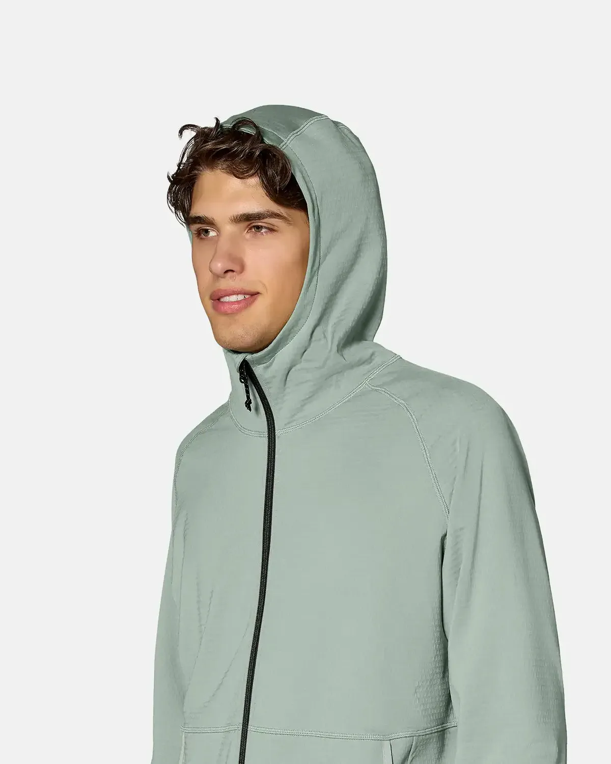 Jones Flagship Grid Fleece Hooded jacka stretch herr