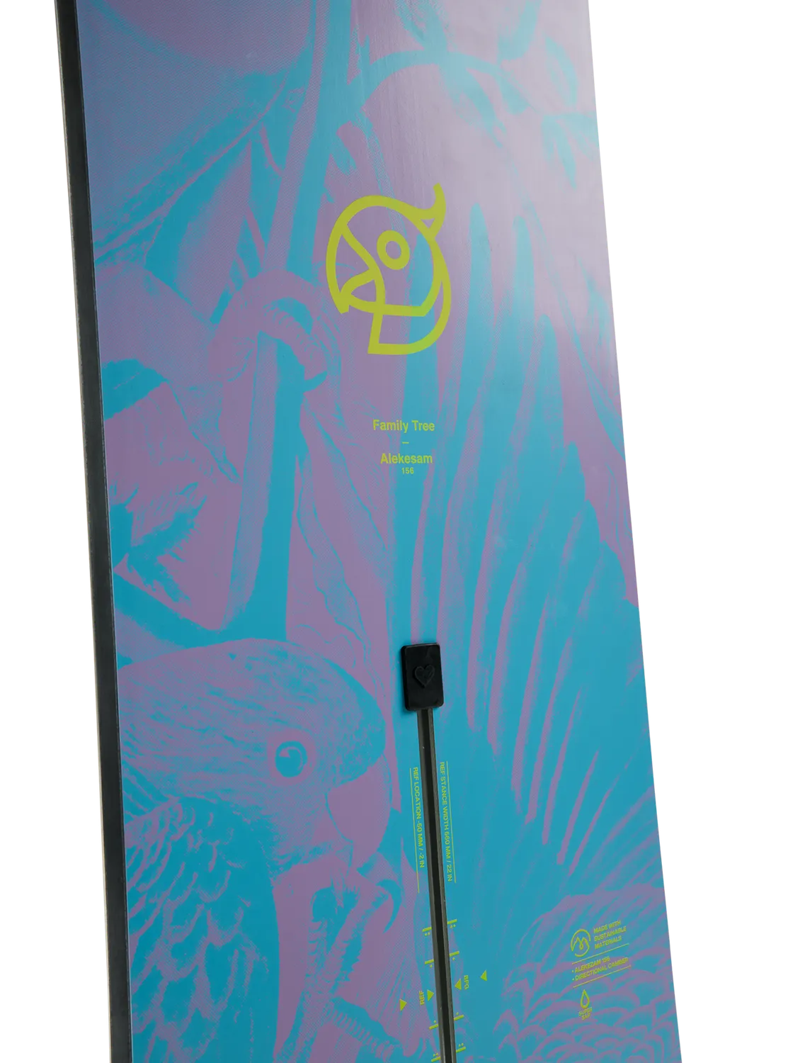 Burton Family Tree Alekesam Camber snowboard Graphic 156 directional