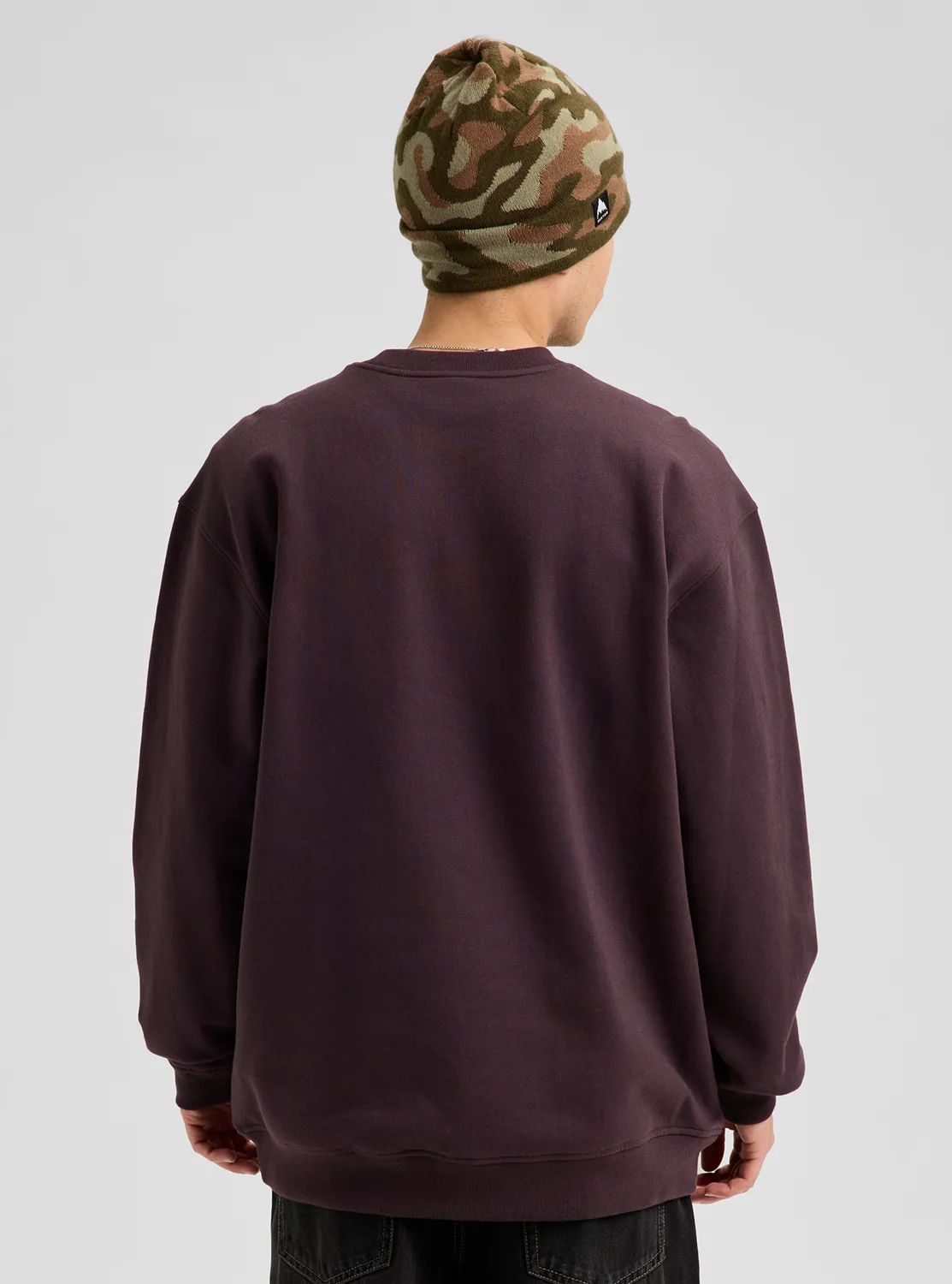 Burton BRTN Crew Sweatshirt Bear Hug Brown ekologisk bomull