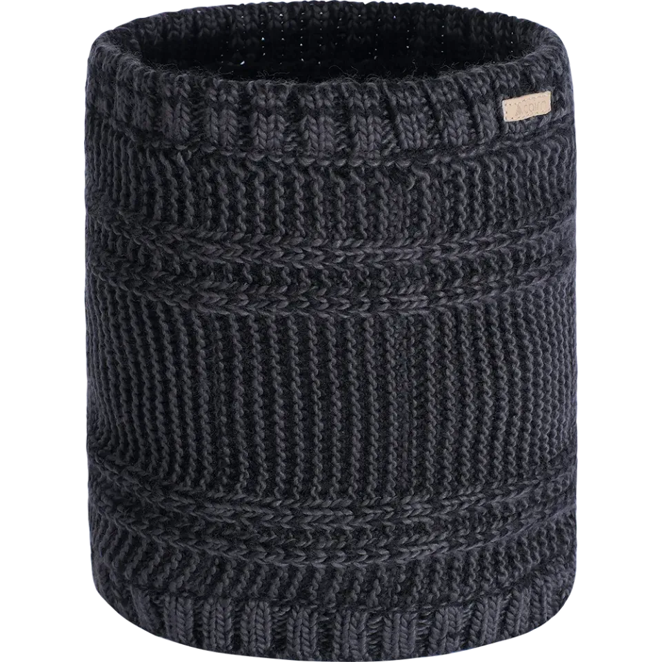 Cairn Paul halsvärmare Black Graphite fodrad